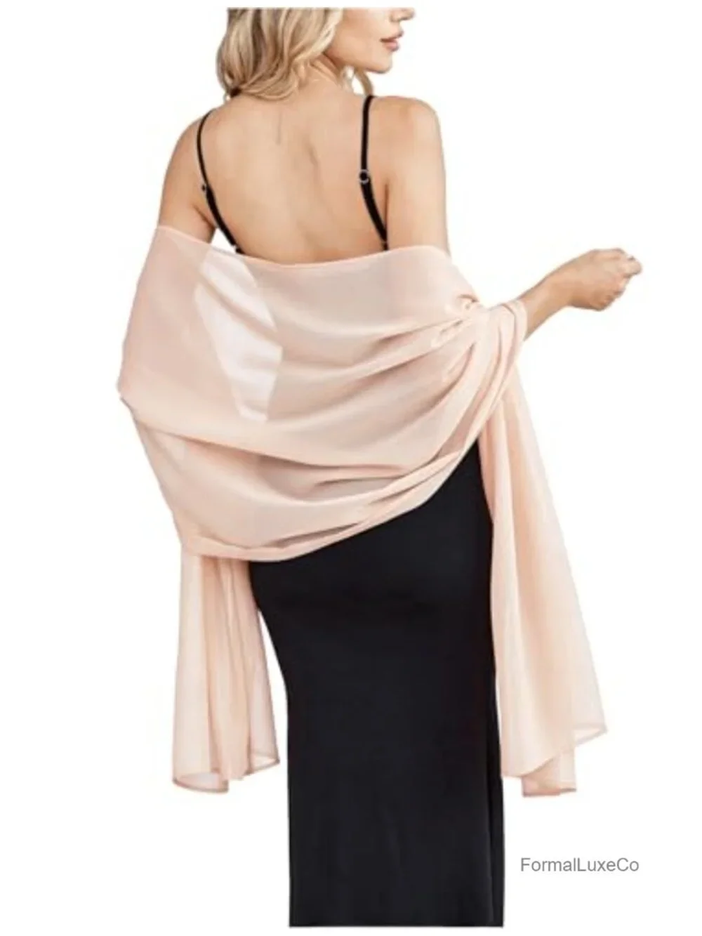 Women's Chiffon Shawl Wrap Scarf Lightweight Elegant for Wedding Evening Party